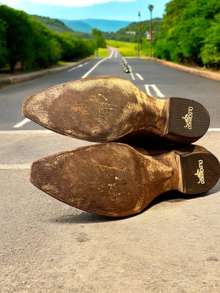 Thumbnail: Old Gringo Zarape Embroided L827-7 Chocolate Brown Sz 10-B 63-35414