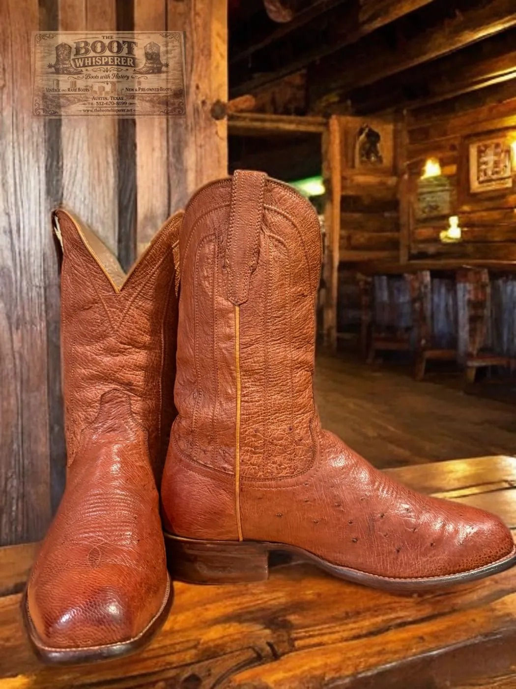 Tecovas 1018 The Sawyer Full Smooth Ostrich RARE Cutter Toe Sz 12-EE 1262-32990