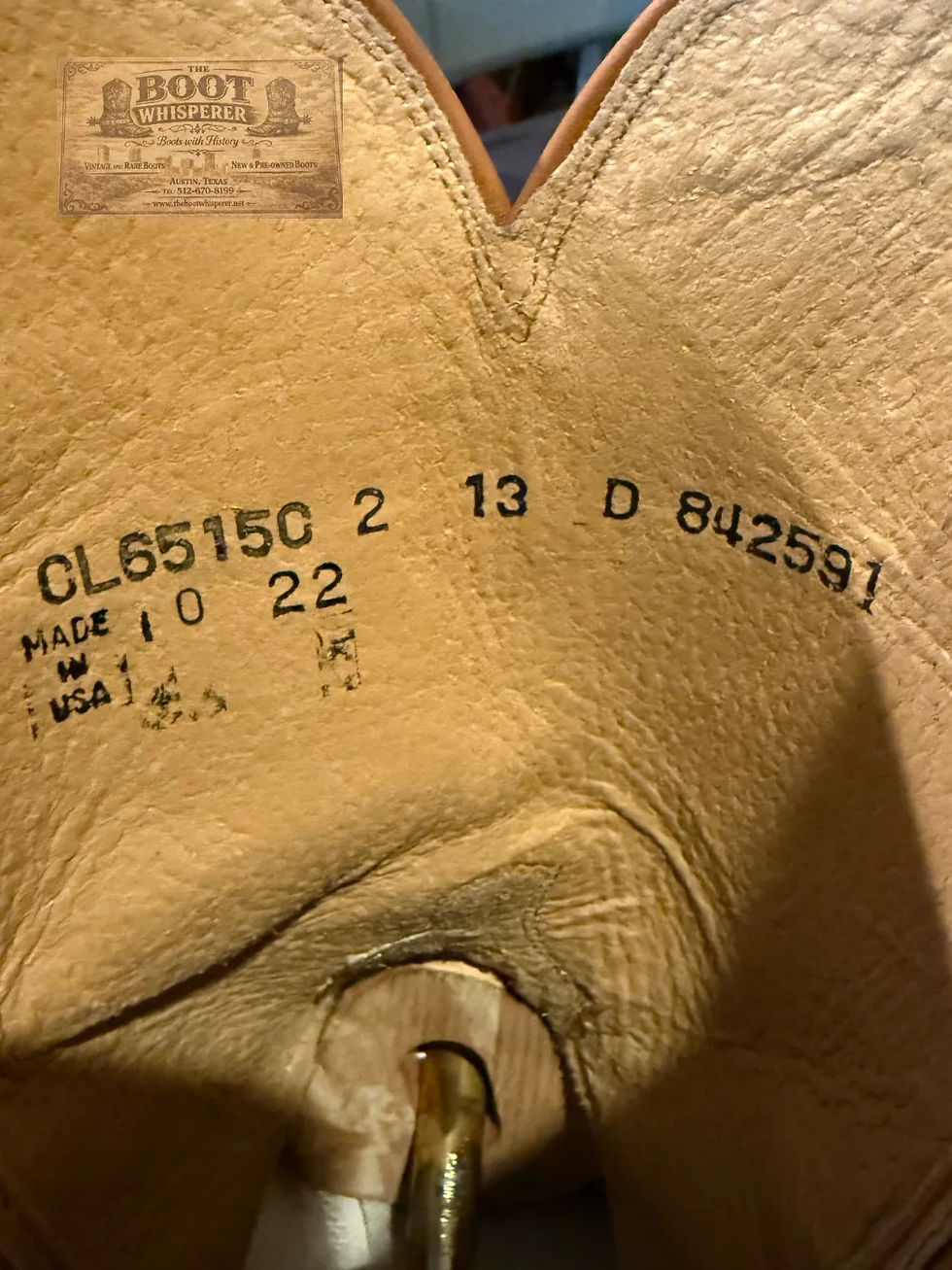 Thumbnail: Lucchese Bootmaker 2022 CL851502 Sand Suede Roughout 13-D NICE! 1250-26418