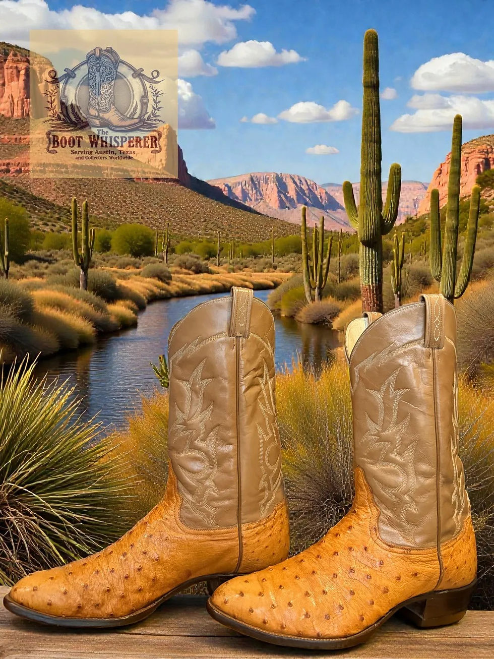 Thumbnail: Tony Lama El Rey Collection 8085 Pumpkin Sz 14-B 13-D 1065-18910