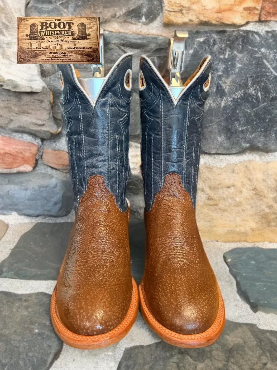 Tecovas 1024 Sanded Chocolate Bison and Goat Upper Size 12.5-EE 1333-18516