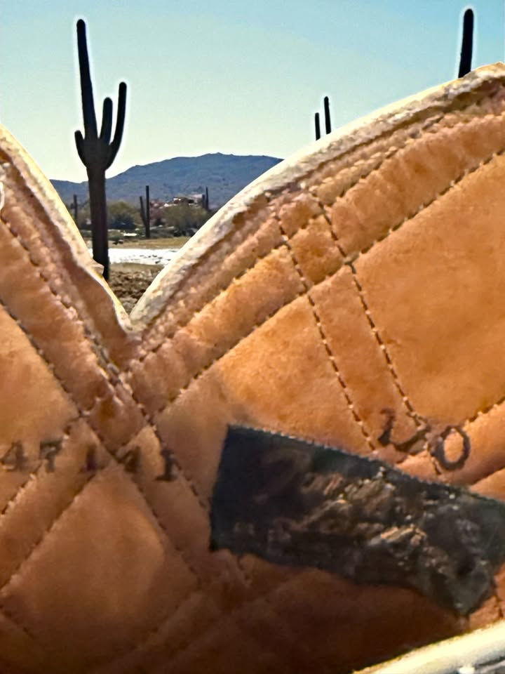 Thumbnail: Tony Lama GOLD LABEL VINTAGE Patchwork Natural Lizard 47141 Size 7-B 818-8921