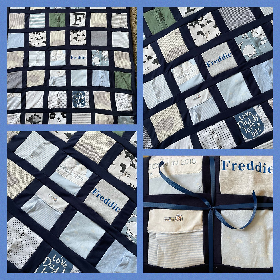 Thumbnail: Children's Patchwork Blanket (with border)
