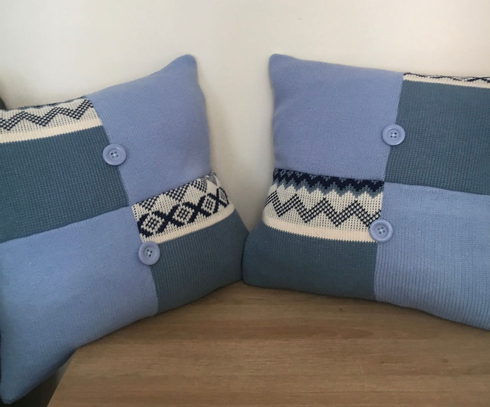 Thumbnail: Memory Patchwork Cushion