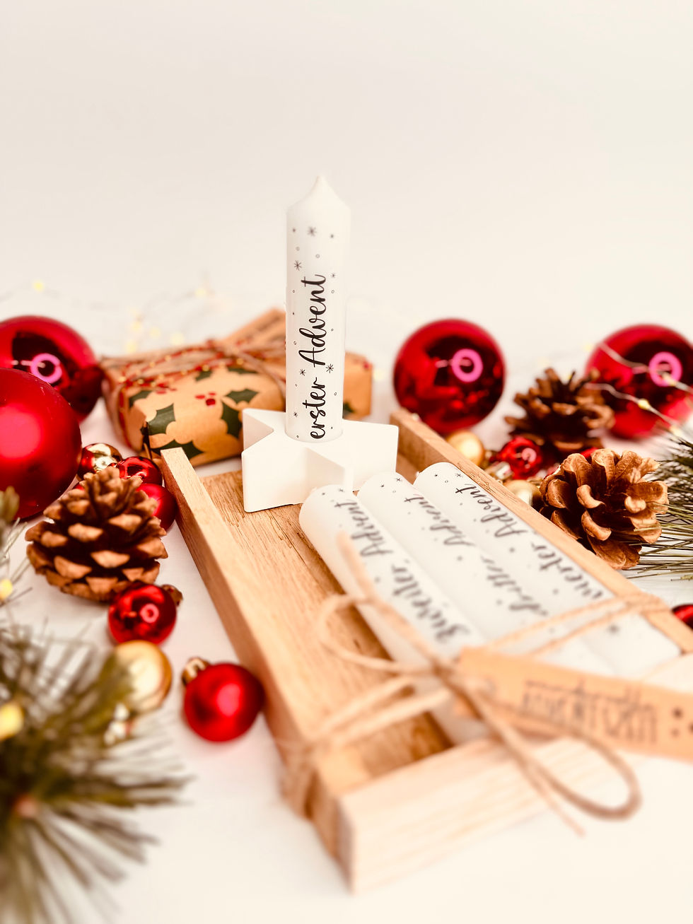 Miniaturbild: Kerzen Geschenk, Adventsgeschenke, kleine Weihnachtsgeschenke