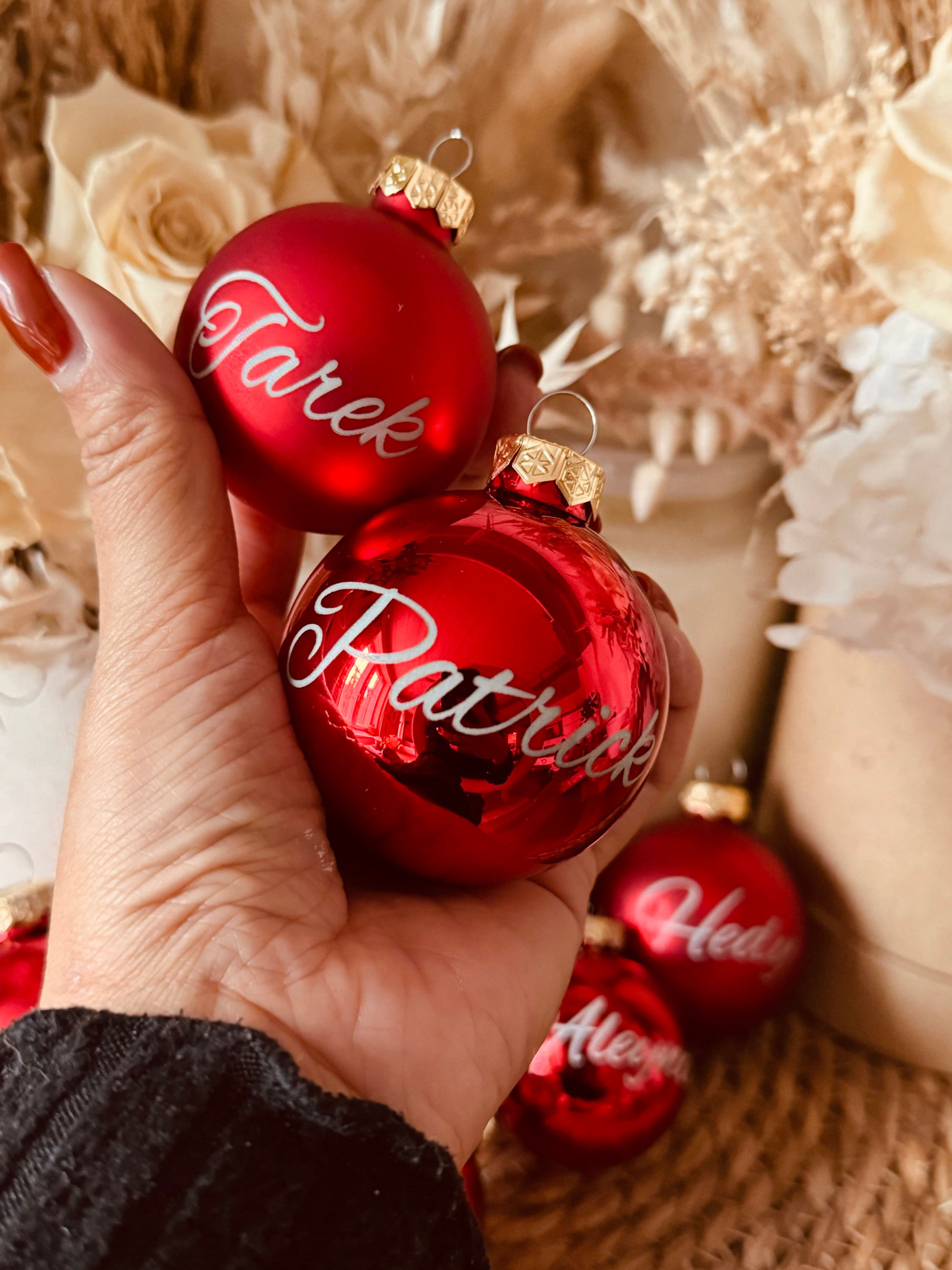 Personalisierte Weihnachtskugel
