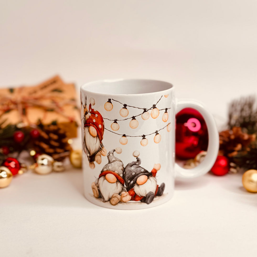 Miniaturbild: Weihnachtstasse mit Wichtelmotiv