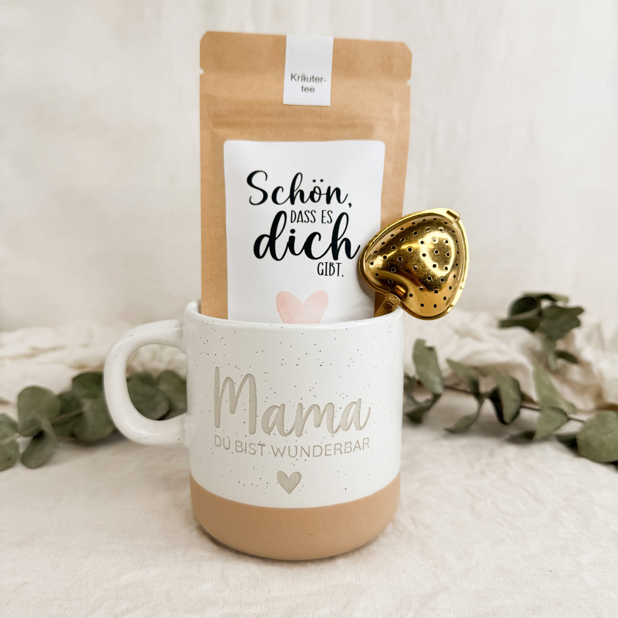 Geschenkset Tasse und Tee