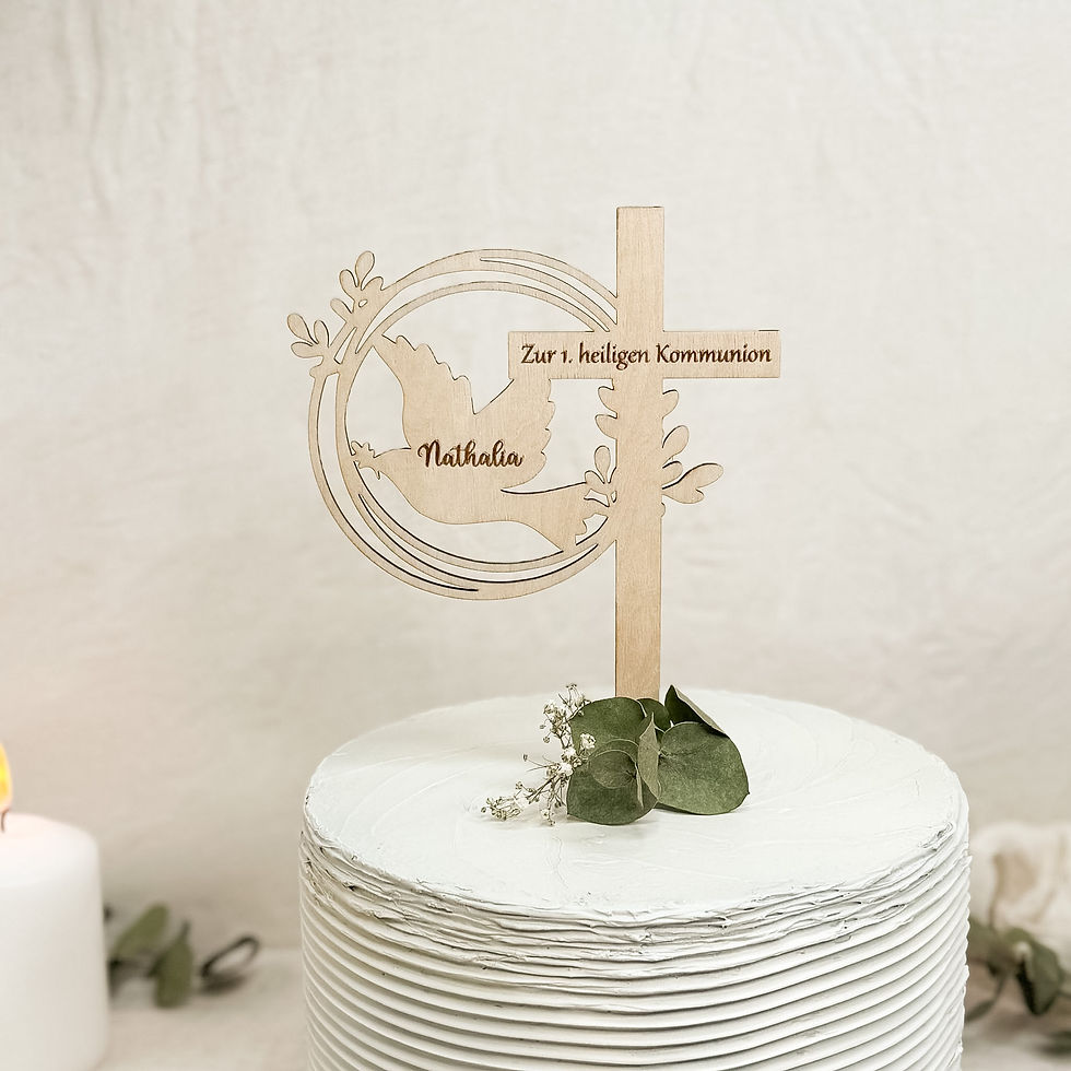 Miniaturbild: Cake Topper personalisiert - Tortendekoration Kommunion