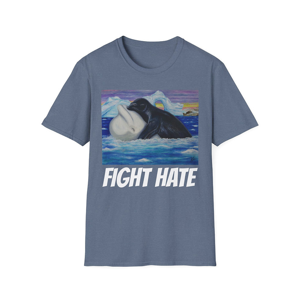 Thumbnail: "FIGHT HATE" Unisex Softstyle T-Shirt