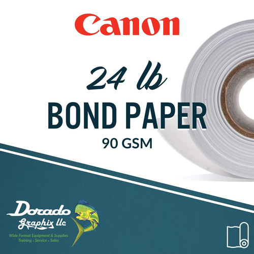 Canon Media 24lb Bond Paper 90 gsm - 150' Roll | Dorado Graphix