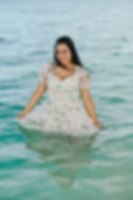 Retrato de quinceañera al atardecer por fotógrafo de Punta Cana