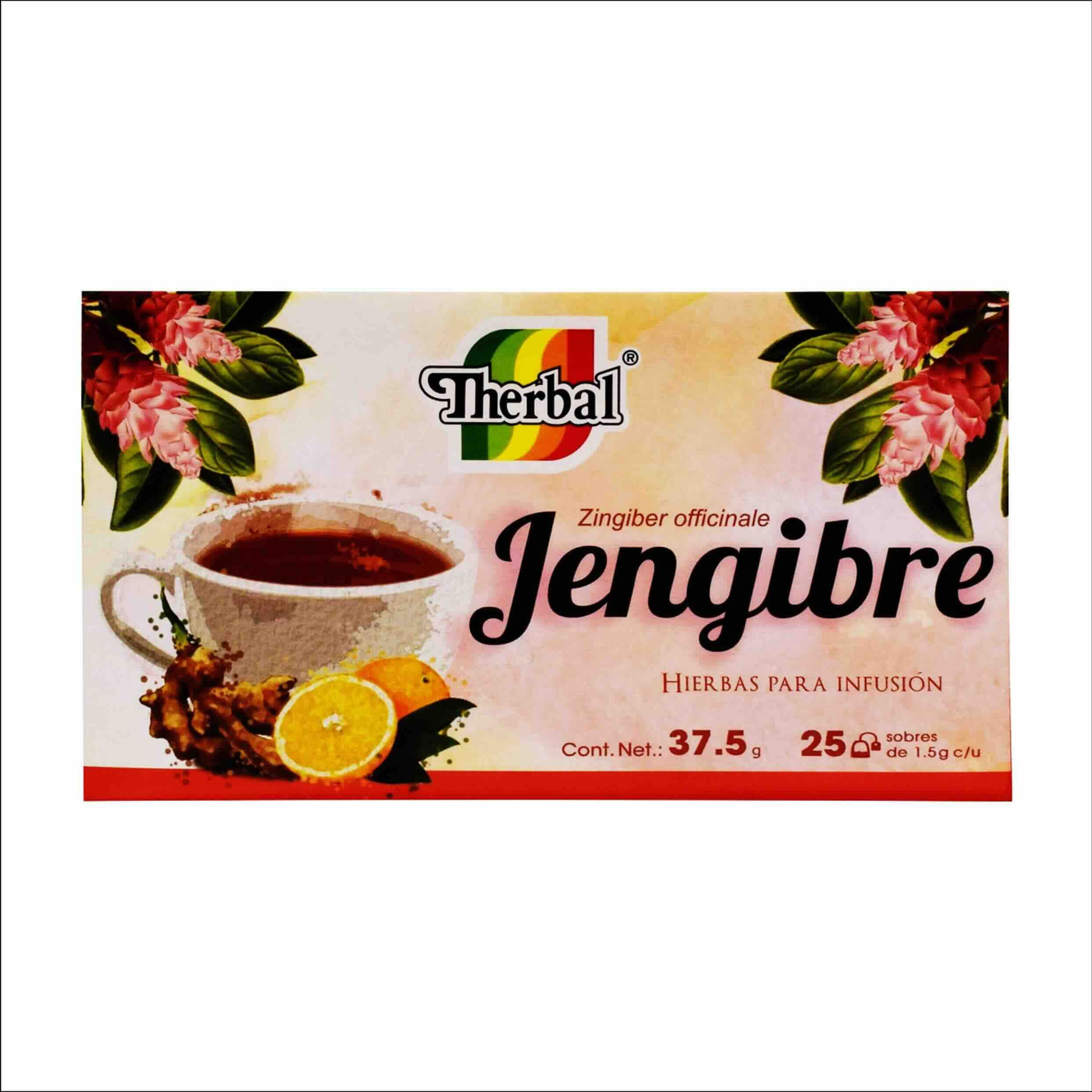 Therbal té de jengibre 25 sobres de 1.5g c/u