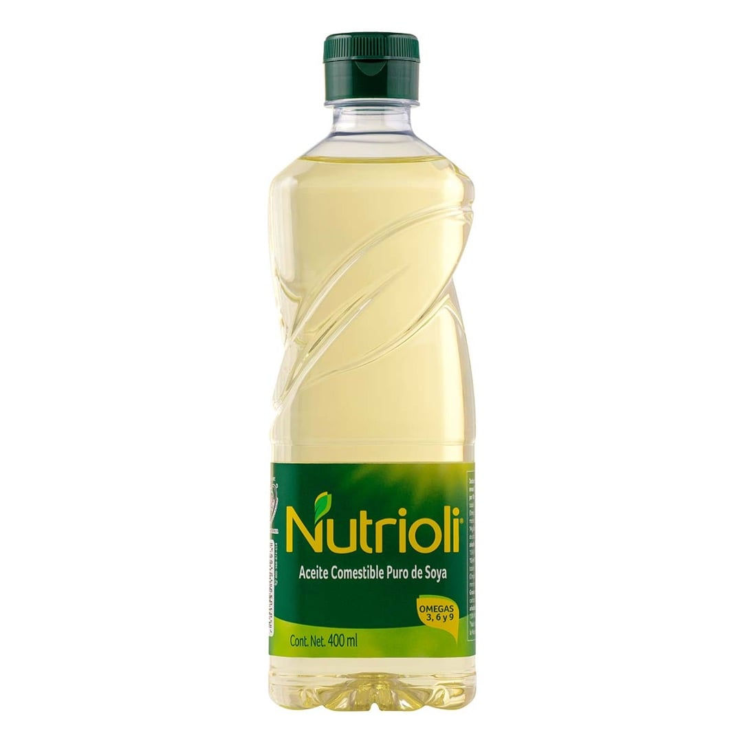 Nutrioli aceite comestible puro de soya 400ml