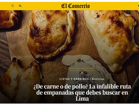 El Comercio, probo y recomendó nuestras empanadas