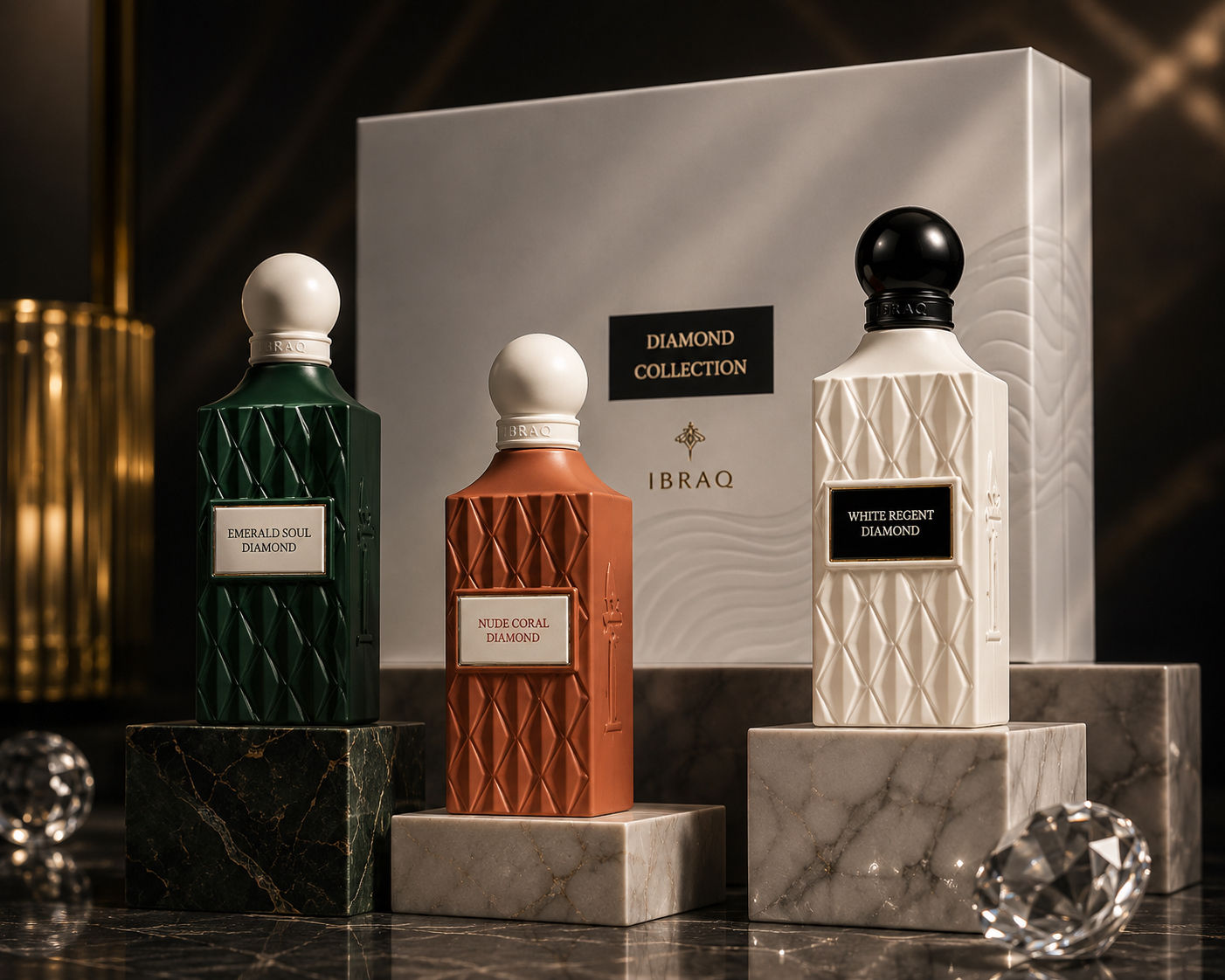 Ibraq Diamond Collection Perfume Gift Set (3 × 75ml) 