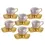 Thumbnail: Pearl Golden Turkish Coffee Set For Six Persons