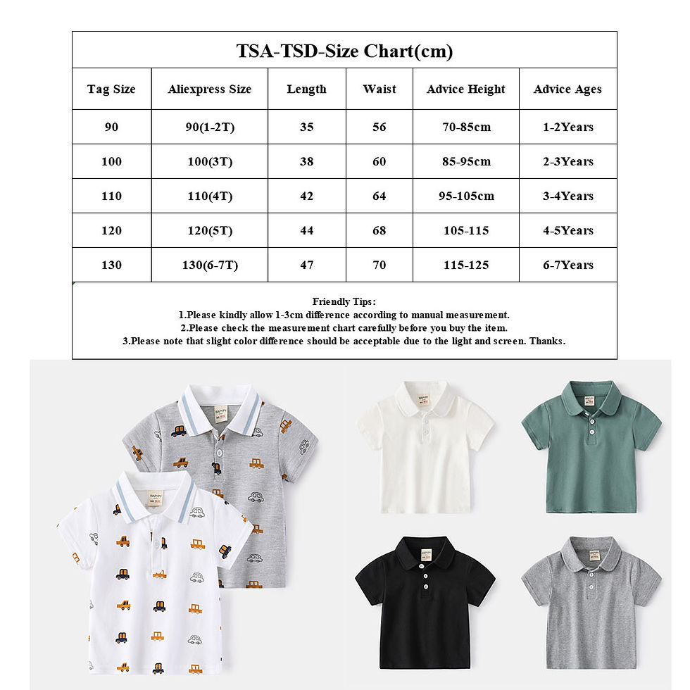 Thumbnail: Summer Casual Kids Polo Shirt 1-7 Years Toddler Boys Cotton Breathable Turn-down