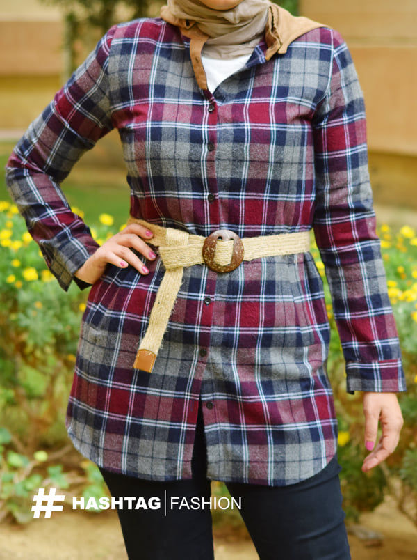 Thumbnail: Wool Shirt with velvet cap