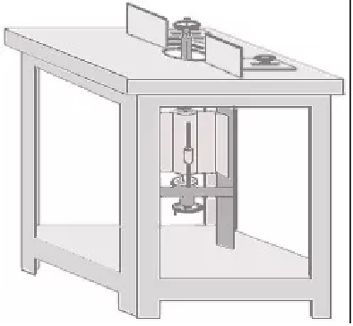 Desenho técnico Tupia De Bancada