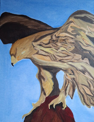 Oil Painting, European Eagle
Size 36 cm (W) 46 cm (H)