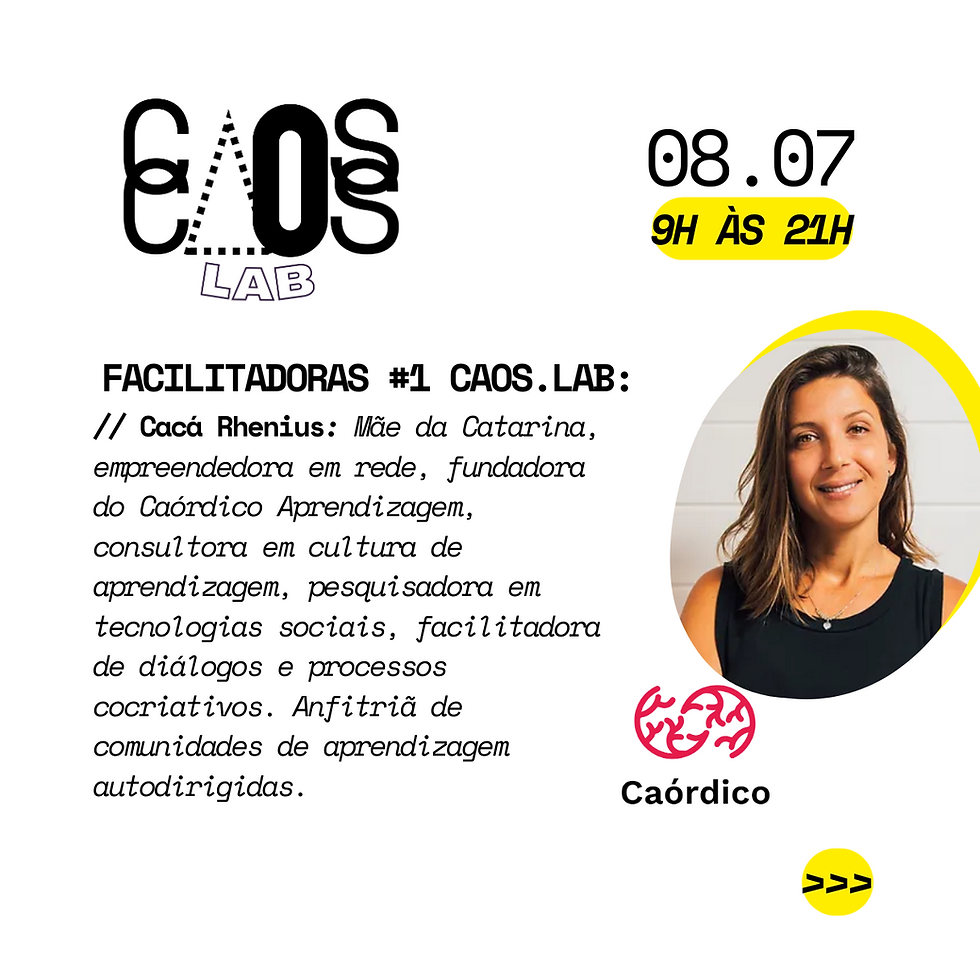 Miniatura: 08.07 // #1 CAOS.Lab: Laboratório de criatividade e ideação de novos negócios