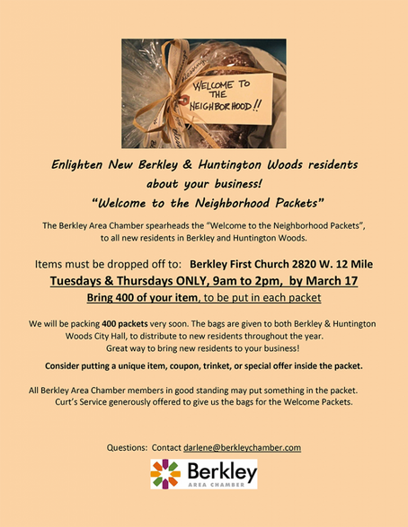 Collecting Items For Welcome To The Neigborhood Packets