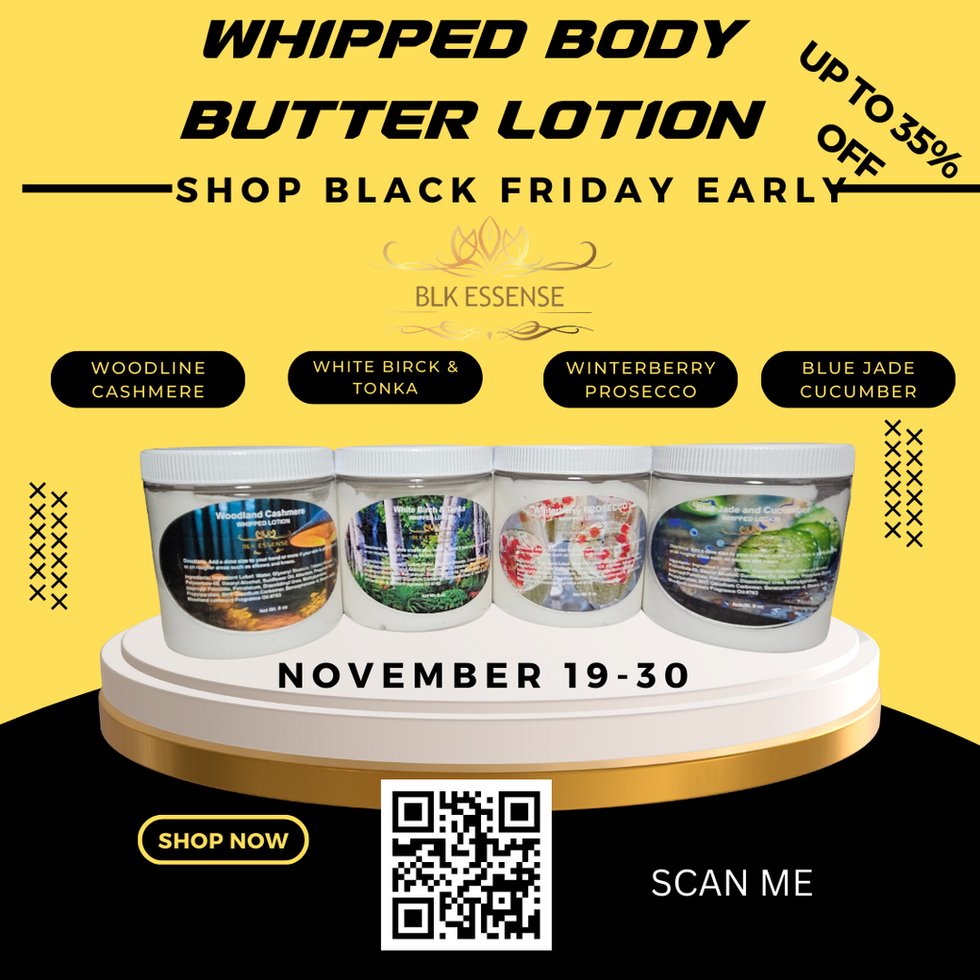 four jars of whipped body butter lotion are on display
