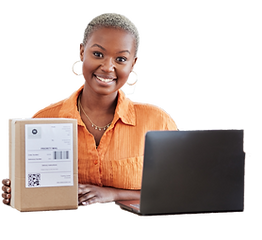 African-American Woman E-commerce Seller and Business Owner Fulfilling an Order