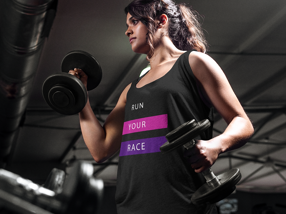 Thumbnail: Run Your Race Flowy Muscle Tank for Women