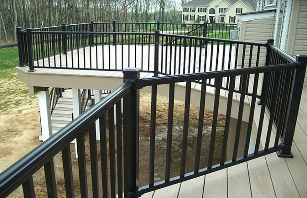 Thumbnail: Straight Aluminum Deck Railing Section