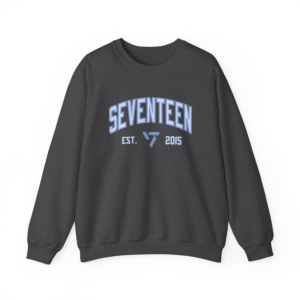 Thumbnail: Unofficial Seventeen Varsity Sweatshirt - Blue 10th Anniversary edition