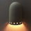 Thumbnail: Small Flared Dome Wall Sconce with Hole Necklace