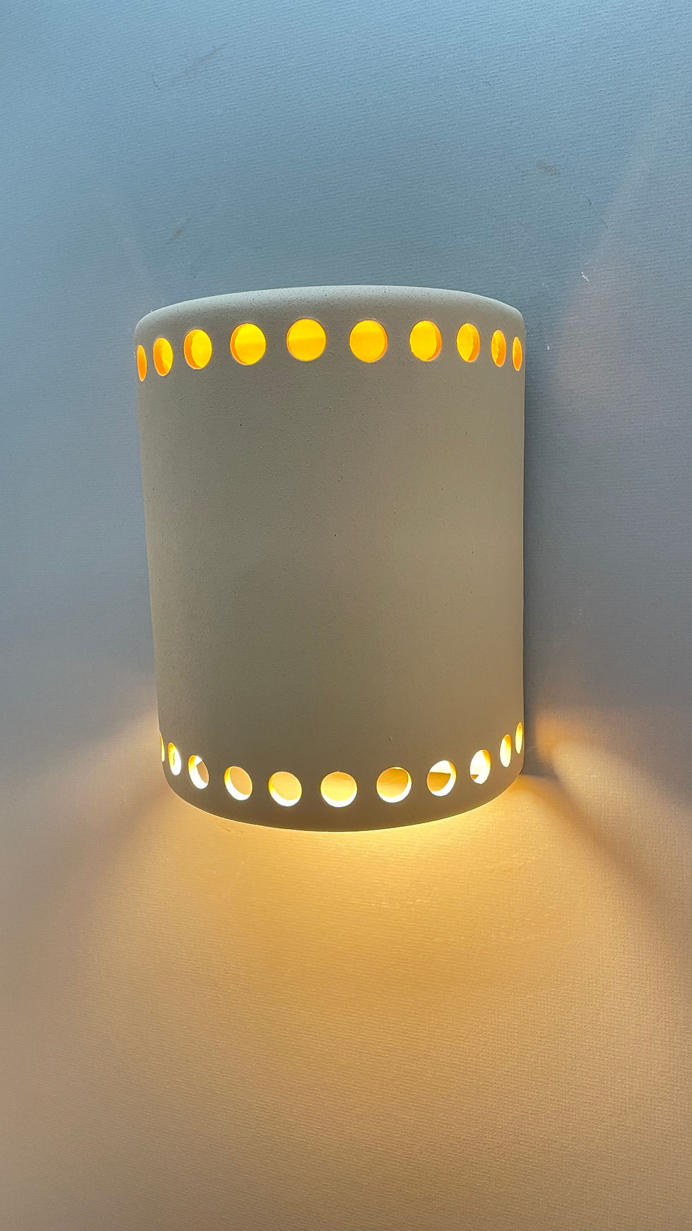 Thumbnail: Medium Cylinder Wall Sconce with Hole Necklaces