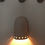 Thumbnail: Small Flared Dome Wall Sconce with Hole Necklace