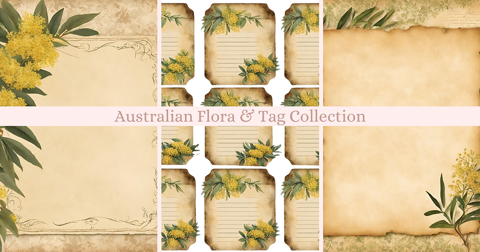Thumbnail:  Australian Flora Paper & Tags Collection