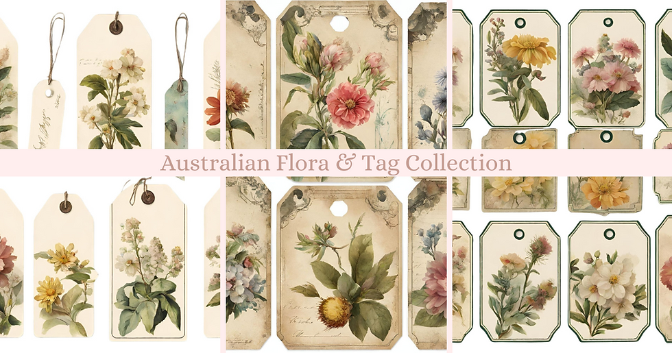 Miniature :  Australian Flora Paper & Tags Collection