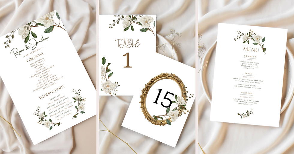 Miniature : Vintage Rose Wedding Template Bundle