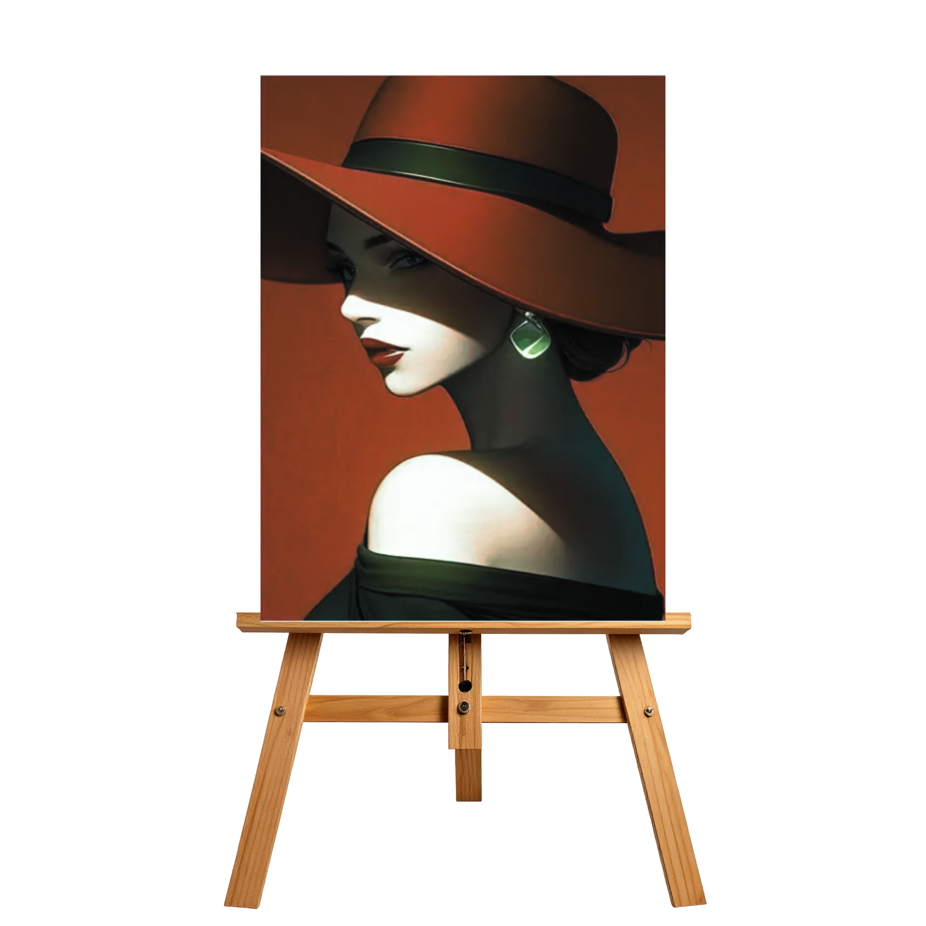 a painting of The Face by Violet Grant