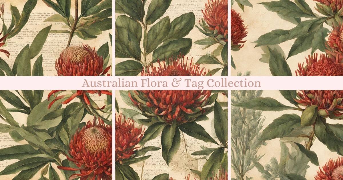 Australian Flora Paper & Tags Collection