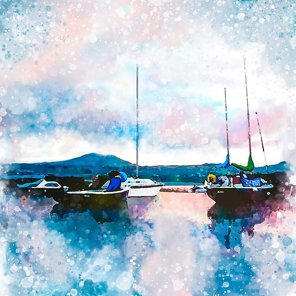 Thumbnail: Evening at Greystones old harbour