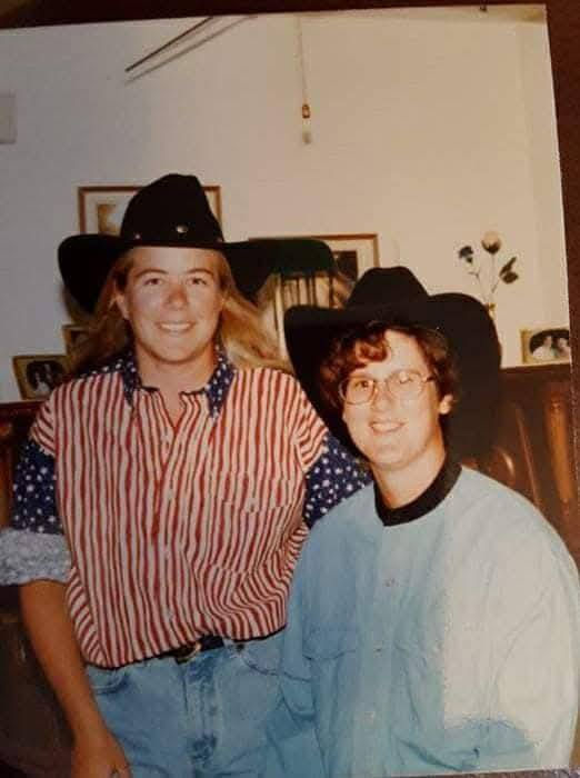 Ericka and me in 1995 -- Wyoming