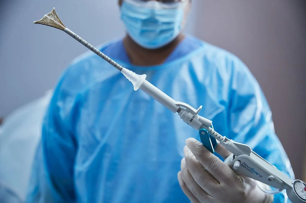 This is the NovaSure® device used to ablate the uterus.