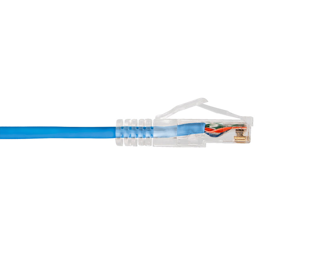 Wirepath™ CAT6 ThinRun Ethernet Patch Cable - 2ft (Blue | Pack of 5)