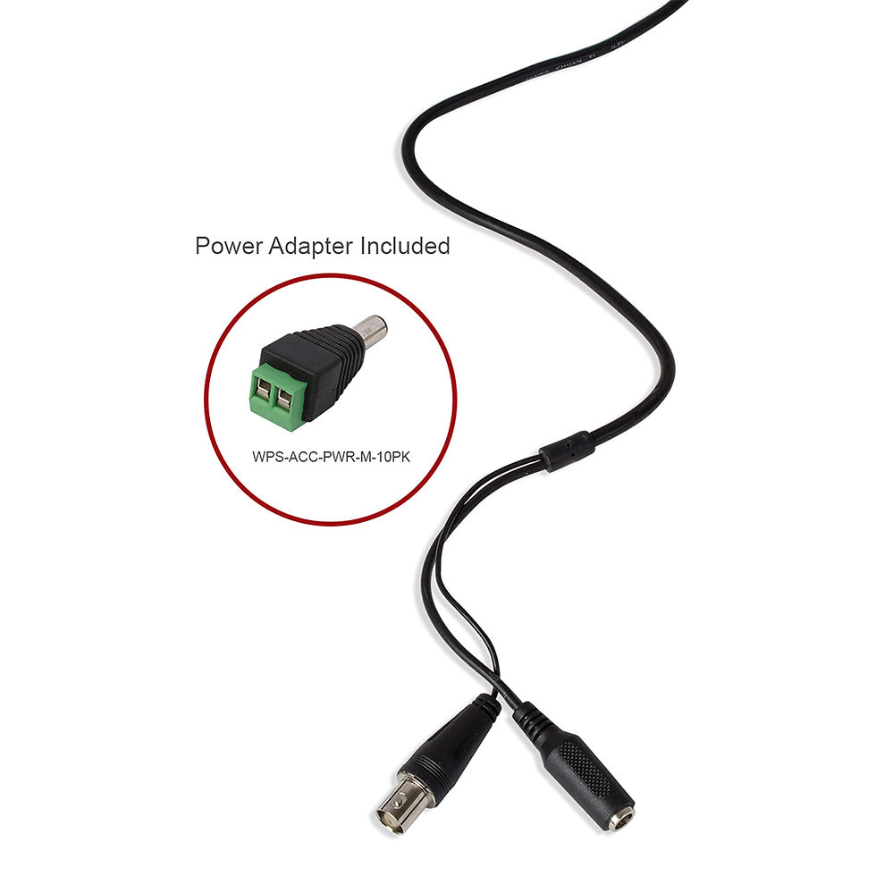 Thumbnail: Wirepath™ Surveillance 350 Series Dome Analog Outdoor Camera - Black