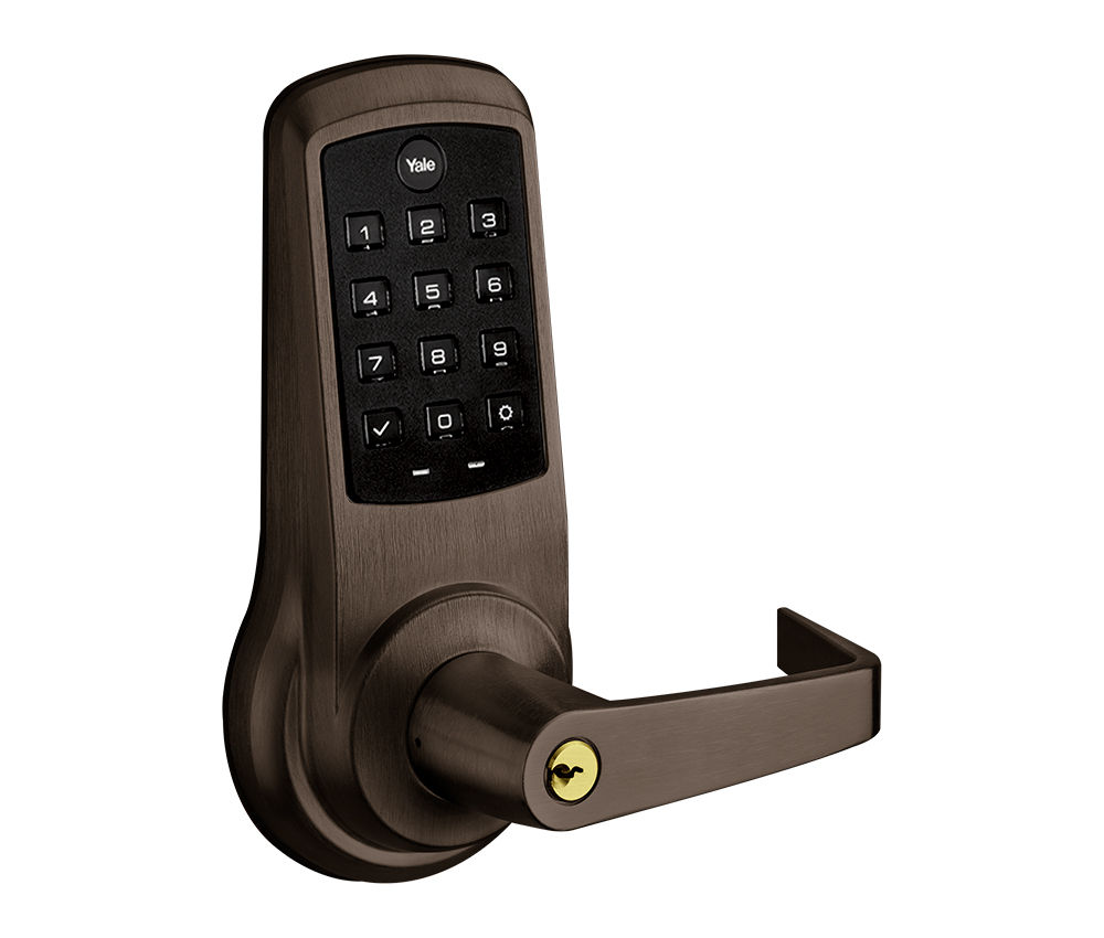 Yale nexTouch Push Button Z-Wave Door Lock - Dark Oxidized Satin Bronze