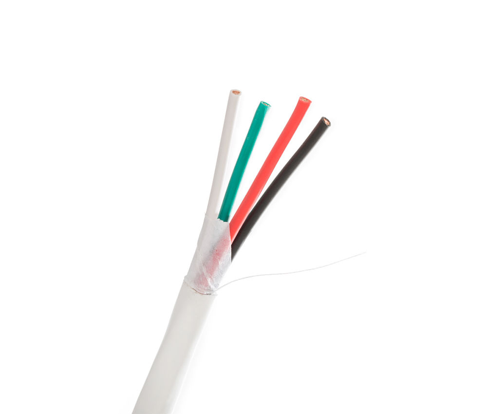 Wirepath™ 12-Gauge 4-Conductor CMG Rated Speaker Wire | White