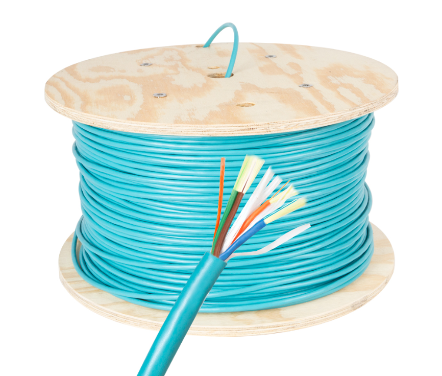 Cleerline 4-Strand Breakout Fiber Optic Cable - 1000 Ft