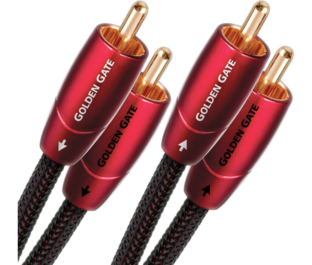 AudioQuest Golden Gate Analog Audio Interconnect Cable RCA-RCA – 0.6m (2 ft) | 5