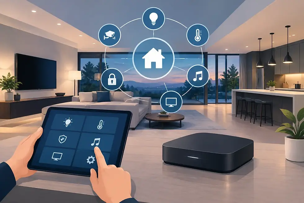 Control4 Installation for a Fully Automated Home